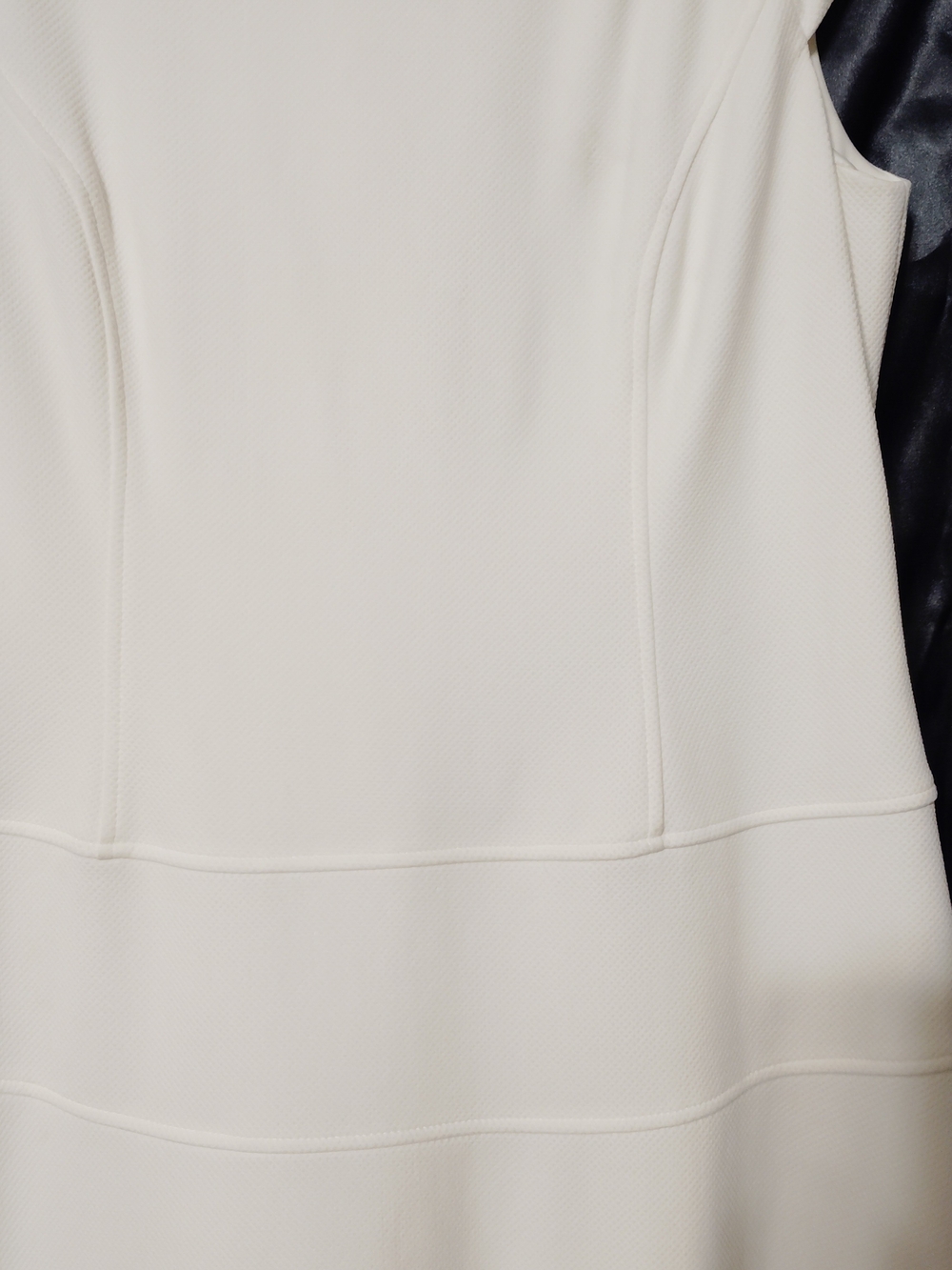 Black Label by Evan Picone White Cap-Sleeve Midi Dress Size 16 - Picture 3 of 5